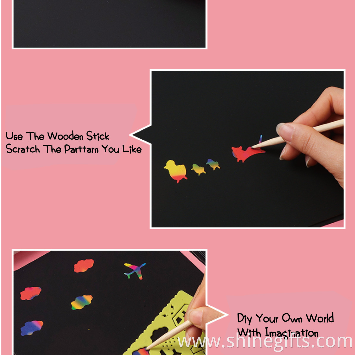 Children Scratch Paper Art Set for Kids